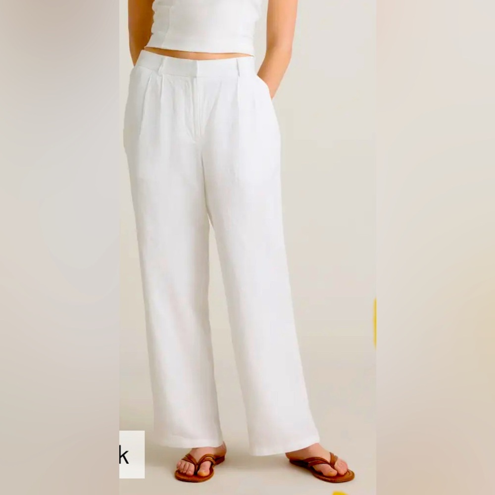 Quince 100% European Linen Pleated Trouser Size 8